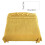 Yellow solid nap blanket 70x100 cm for adults 3
