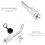 Trekhaakpenvergrendeling, waterdicht, ijzer, 1 set 4