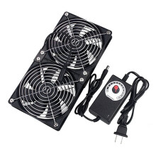 110V-220V Fläktkylningskontroller Btc Maskinchassi Arbetsstation Skåp Radiator Serverfläkt för GPU VGA US-Kontakt