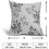 Capas de almofada decorativas em jacquard com estampa de folhas em preto e cinza, 45x45 cm (18x18 polegadas), conjunto com 2 unidades, compatíveis 4