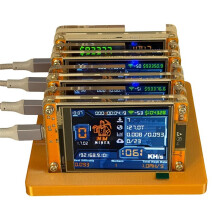 4X 1060KH/S NMMiner NerdMiner+4 Slots Stand Upgraded Harshrate Bitcoin Crypto Solo Miner 2.8 Inch Display for Home