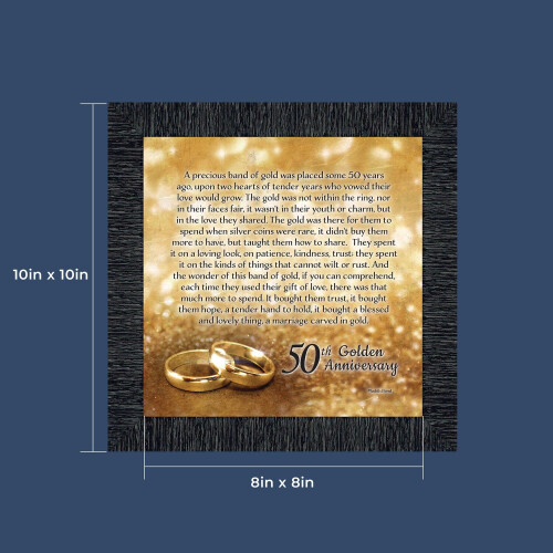 Κορνίζα εικόνας 10x10 ιντσών Golden50th Anniversary 1