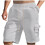 Herre cargoshorts i bomull-linblanding S-3XL 6