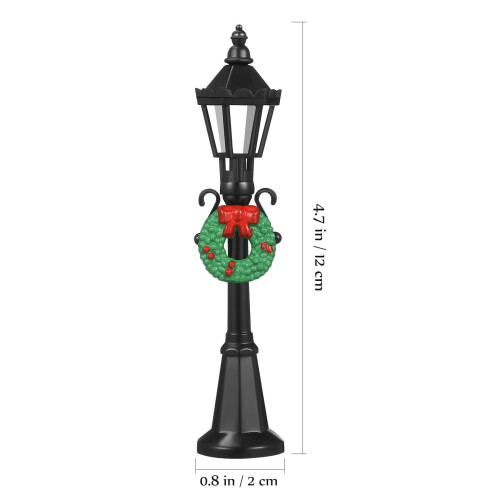 Χριστουγεννιάτικη Λάμπα Αξεσουάρ Χωριού Black4Pieces Διακοσμητική Μινιατούρα 1