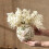 Antikk grønn beige keramikkvase 14,6 cm 5