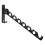 Perchero de pared de aluminio negro, 34 x 13 cm. 4
