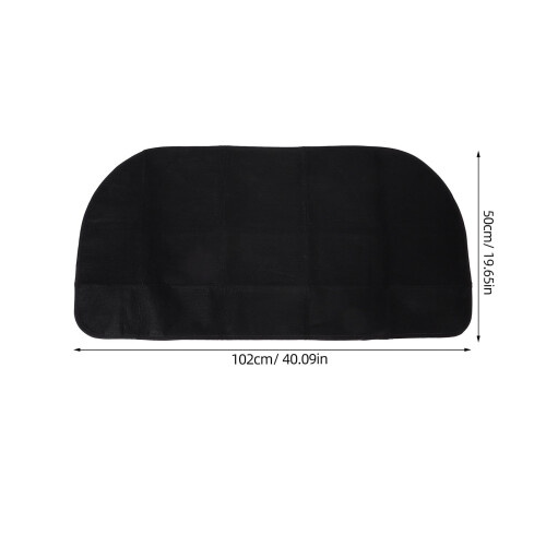 Tapis de cheminée ignifugé noir (1 pièce) 1