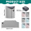 Foldable Leg Warmer with Soft Blanket and Desk Heater1pc 3