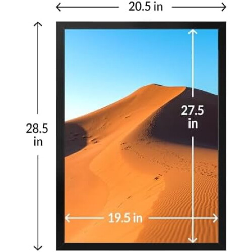 Μαύρη κορνίζα φωτογραφιών 11x14 με HD Plexiglass 2