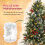 Flocked Fiber Optic Christmas Tree 3 ft to 4.5 ft 6
