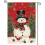 Bandeira de jardim de Natal com boneco de neve, dupla face, 71 x 102 cm (28 x 40 polegadas) 8