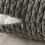 Fodere per cuscini in velluto a coste a righe stile boho, grigio scuro, 40x40 cm, 2 pezzi 3