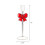 Clear Glass Taper Candle Holder with Red Bow 5
