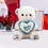 White Plush Bear for Valentine's Day 23cm Heart-Hugging 2