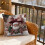 Capas de Almofada de Natal 45x45cm (17,7x17,7 polegadas), Capas de Almofada Decorativas com Zíper Invisível em Tecido Macio para Decoração de 4
