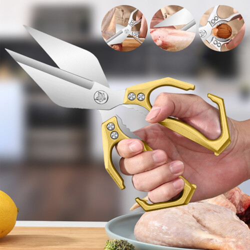 Robuste, multifunktionale Küchenschere, ergonomisch 1