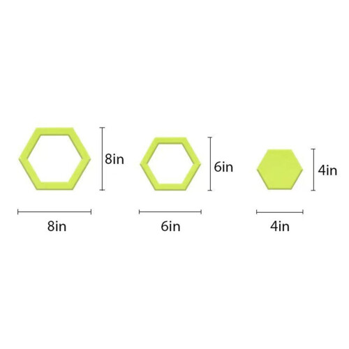 Gorgeous Hexagons Quilt Sewing Templatehexagon Quilt Sewing Patchwork Ruler-3pcs (4 2