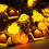 Orange Waterproof Pumpkin String Lights Battery Operated 4