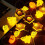 Orange Waterproof Pumpkin String Lights Battery Operated 5