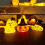 Orange Waterproof Pumpkin String Lights Battery Operated 6