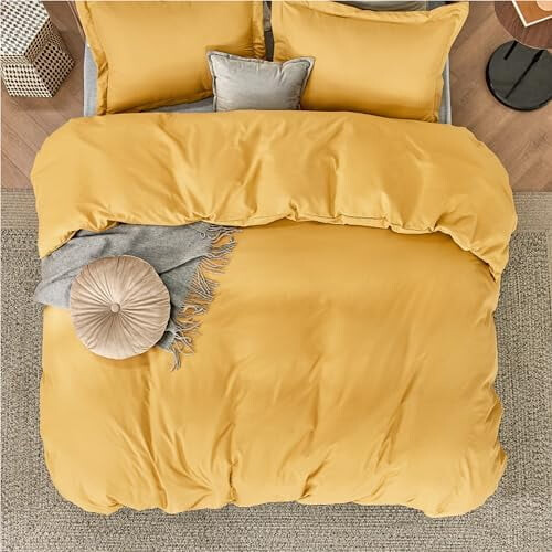 Parure de lit King 3 pièces en microfibre douce doublement brossée 2