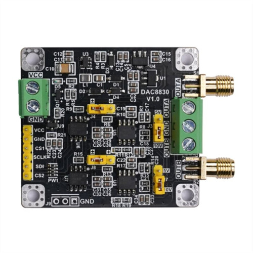 Modulo DAC8830 Convertitore Digitale-Analogico A Doppio Canale, 2 Canali, 16 Bit per Modulo DAC 0-5 V 0-10 V 10 V