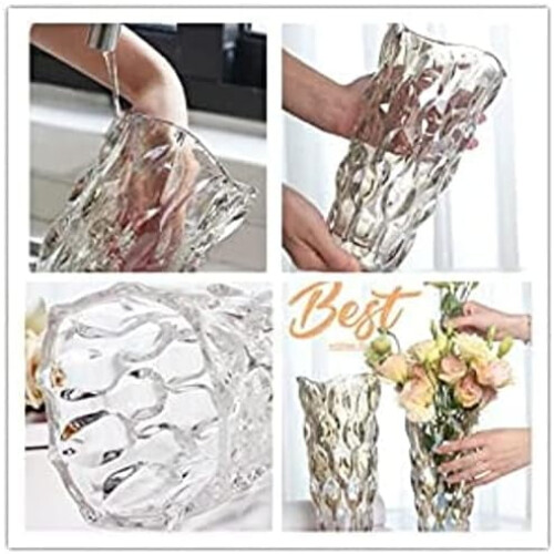 Böhmische Glasvase, 24 cm, unzerbrechlich 2