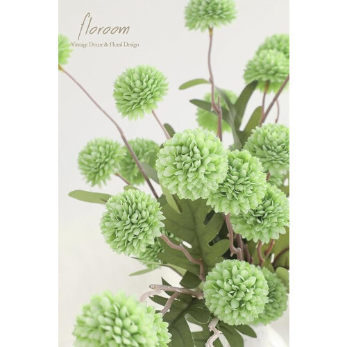 Floroom Mini Műselyem Krizantémok, 5 db-os Csomag 2