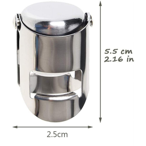 Champagnerverschluss aus Edelstahl, 3er-Pack 1