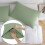 Light Green Washed Cotton Envelope Pillowcases 20x36 in (2 4