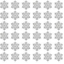 36pcs Snowflakes-Christmas Tree Decorations, Snowflake Ornaments for Tree, Plastic Glitter Snow Flakes Ornament A