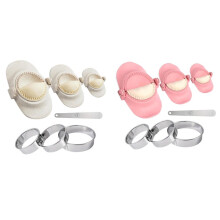 Dumpling Maker, Empanadas Form Maker Set med Degskärare, Dumpling Form Set och Skärare för Pierogi 14 Delar