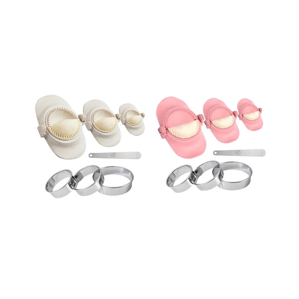Dumpling Maker,Empanadas Mold Maker Set With Dough Cutter, Dumpling Mold Set And Cutter For Pierogi 14Pcs 6031744878499