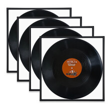 Record Album Frame 4 Pack 12.5x12.5 Inch High Glossy Frame Perfect for Vinyl LP Covers