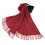 Xale feminino de cor sólida com decoração em pérolas e franjas. 5