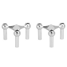 New Metal Molecular Structure Candle Holder Nordic Silver Home Decore Candelabra Triangle Candlestick Gift