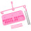Porta-filo da cucito in plastica rosa e metallo – 3 rocchetti 4