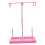 Porta-filo da cucito in plastica rosa e metallo – 3 rocchetti 5