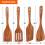 Matlagingsspadesett i teak, 4 deler 3
