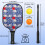 Σετ κουπιών Pickleball με λουλούδια από fiberglass, 2 τεμάχια με μπάλες 3