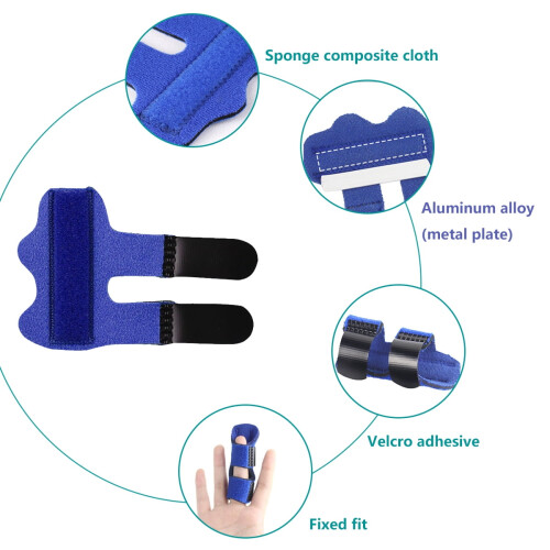 Trigger Finger Splints4Pcs sormituki rystysten liikkumattomuuden varmistamiseksi 2