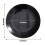 BalsaCircle10Round8" Μαύρα γυαλιστερά πλαστικά πιάτα μιας χρήσης για σαλάτα με χρυσή 4
