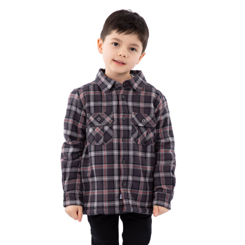 Trespass (7-8 Years, Dark Grey Check) Trespass Gingham Boys Shirt Long Sleeve Average 1