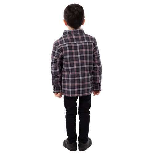 Trespass (7-8 Years, Dark Grey Check) Trespass Gingham Boys Shirt Long Sleeve Average 2