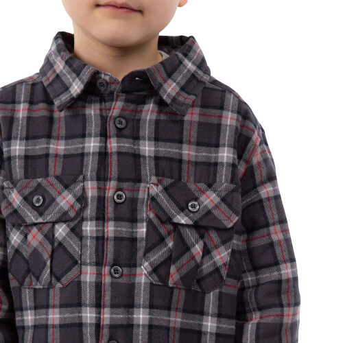 Trespass (2-3 Years, Dark Grey Check) Trespass Gingham Boys Shirt Long Sleeve Average 1