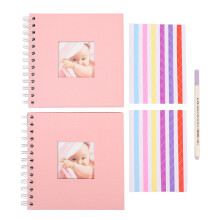 Memory Book Craft Paper Photo Album Exquisite Workmanship Spiral Bound Design Sturdy Inside Pages Adjustable Photo Display Multifunctional Use DIY