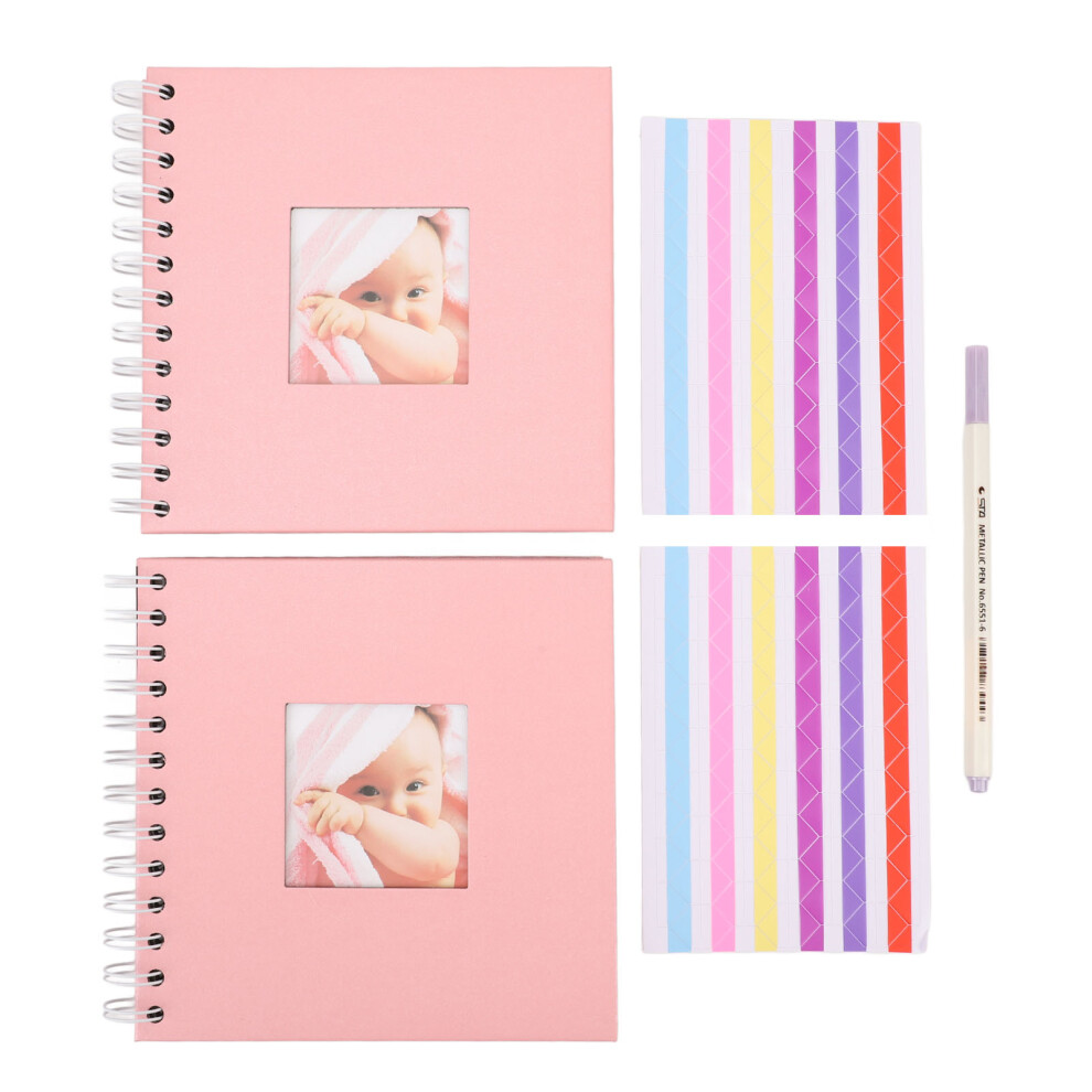 Memory Book Craft Paper Photo Album Exquisite Workmanship Spiral Bound Design Sturdy Inside Pages Adjustable Photo Display Multifunctional Use DIY