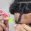 Ferramenta de agulha e gancho de crochê para extensões de cabelo e 5