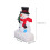 Conjunto de 1 boneco de neve de resina multicolorido 2