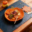 6 Pack Reversible Faux Leather Placemats Camel Navy 2
